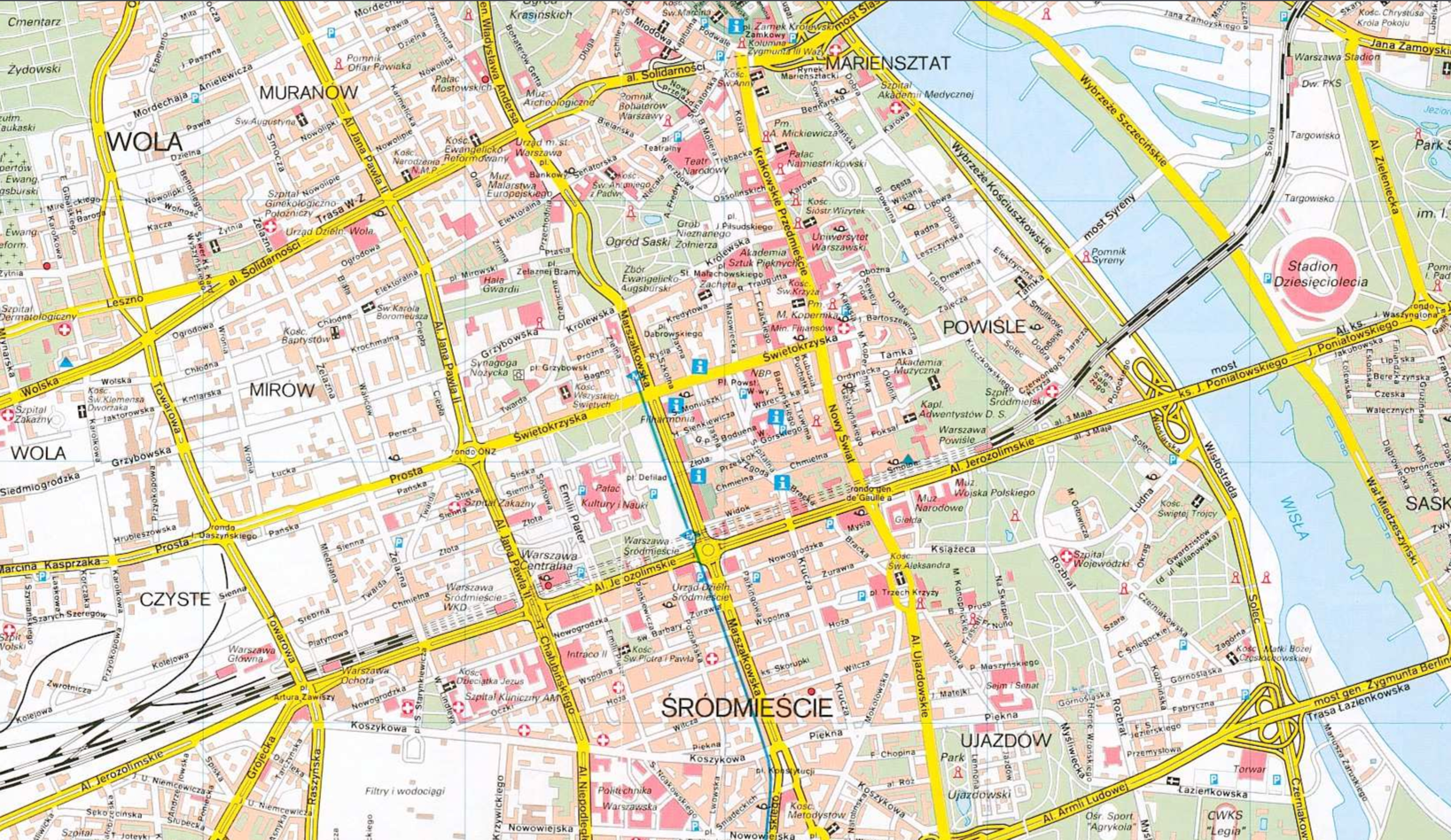 Mapa klientów dserver.pl w Warszawie